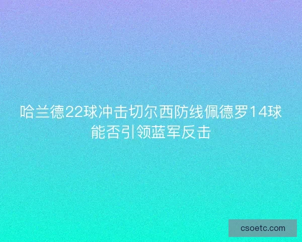 哈兰德22球冲击切尔西防线佩德罗14球能否引领蓝军反击
